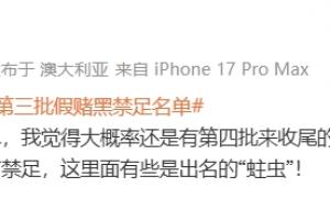 李平康：我覺得大概率還有第四批名單收尾，目測(cè)至少20人還沒禁足