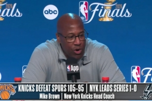 【完整版】邁克·布朗：我向裁判道歉了&我不應抱怨 布倫森是MVP