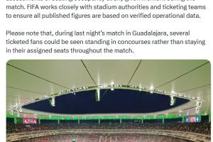 上座率遭質疑，FIFA回應：人數統計依據門票掃描和實際到場觀眾數