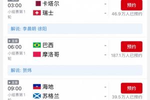 傳統(tǒng)豪門首登場！賀煒明晨解說巴西vs摩洛哥，本場預(yù)約已超180萬