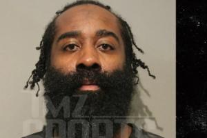 因非法持槍被逮捕~TMZ公開哈登警局“嫌犯照” 面對鏡頭面無表情