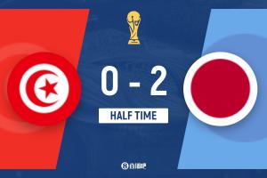 半場-日本2-0突尼斯 鐮田大地、上田綺世破門達(dá)赫曼極限門線神撲
