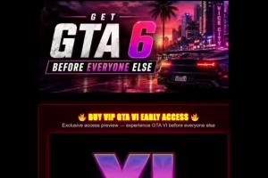 號稱可讓玩家搶先體驗《GTA6》 騙子搭建高仿網站騙取加密貨幣