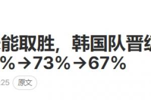 韓媒集體慌了！韓媒：韓國(guó)晉級(jí)希望驟降！日本沒(méi)幫上忙！