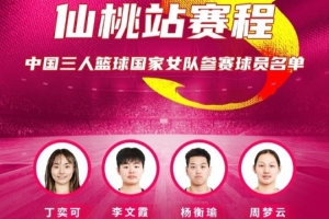 FIBA3x3女子系列賽仙桃站：丁奕可、李文霞、楊衡瑜、周夢云出戰