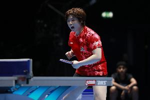 精彩！蒯曼4-3逆轉日本削球手佐藤瞳，晉級WTT美國大滿貫女單四強