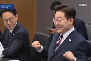 世界杯最火慶祝韓國總統李在明與挪威首相會晤，模仿劃船慶祝