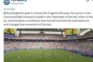 FIFA官方解釋飛貓懸案：傳感器未記錄峰值，因此無證據表示有接觸