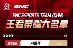 ENC王者榮耀中國隊大名單出爐：信、句號、聽悅、一諾、小雪、無言