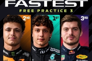 F1比利時站三練：安東內利最快，諾里斯第二、維斯塔潘第三
