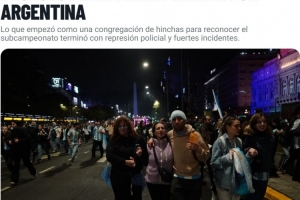 阿媒：阿根廷球迷在方尖碑附近發(fā)生暴力事件，警方采取驅(qū)逐行動(dòng)