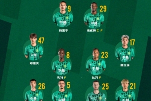 北京國安今日首發 客戰強敵 磕！