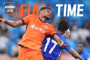 FULLTIME 全場(chǎng)比賽結(jié)束，青島海牛0-1不敵上海申花