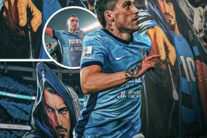 羅馬尼亞媒體報(bào)道斯坦丘巨型TIFO：看看大連球迷為他準(zhǔn)備了什么