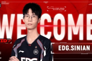 EDG發布人員變動公告：青訓中路sinian上調至一隊