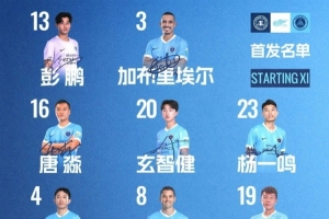 深圳新鵬城客戰遼寧鐵人楠波灣首發陣容出爐！