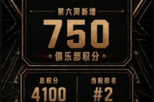 AG.AL發布EWC第六周戰報：暫列第2名，距離榜首僅差300分