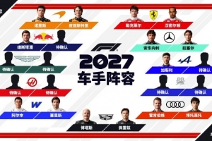 F1新賽季車手陣容：確定14人，紅牛空余一席，阿斯頓馬丁空余兩席