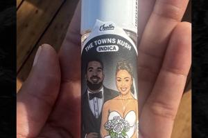 玩這么大？唐斯婚禮回禮送賓客定制大麻還有專屬打火機套