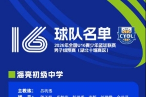 全國(guó)U16青少年籃球聯(lián)賽男子組預(yù)賽即將開賽 參賽隊(duì)伍及名單已確定
