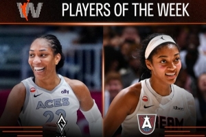 WNBA周最佳：王牌隊(duì)威爾遜場均24.7+8 夢想隊(duì)里斯場均24+11.3