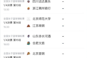 錦標賽1/4決賽：江蘇PK北師懸念重重 京滬大戰收官