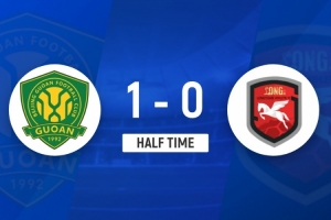 半場-國安1-0中乙蘭州 鄧捷夫生涯首球，蘭州射門數7-4領先國安