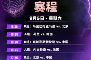 FIBA3x3全球總決賽賽程、名單出爐 本周末上海打響
